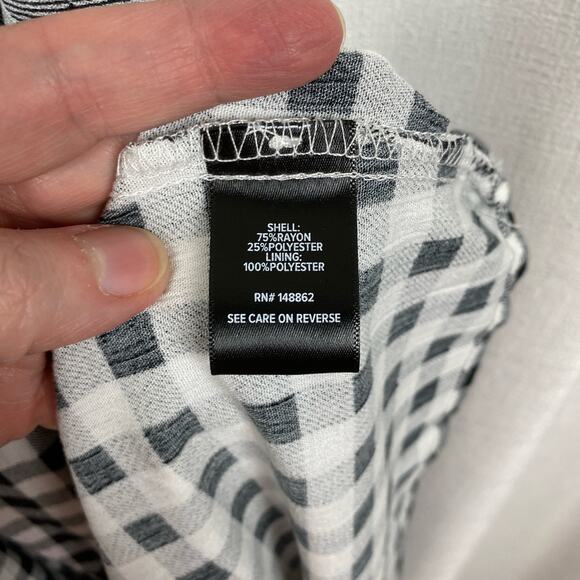 Torrid Black Gingham Gauze Halter Tiered Maxi Dress Sz.3 NWT - Picture 14 of 16